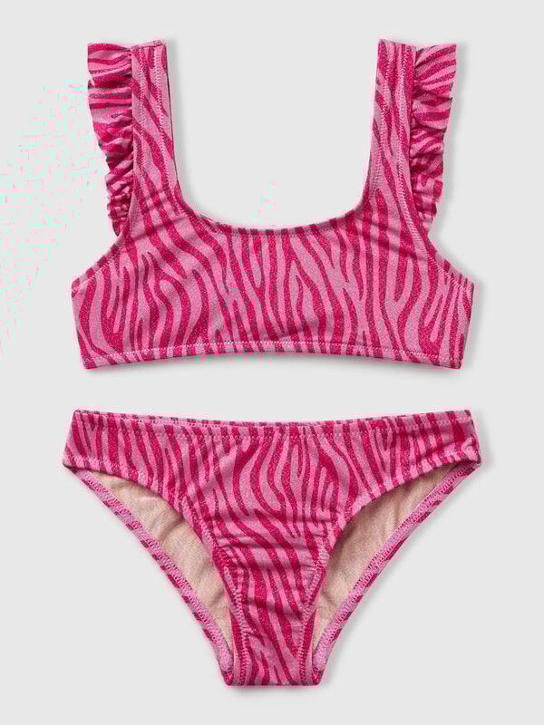 Bikini with animal print Junior Girl