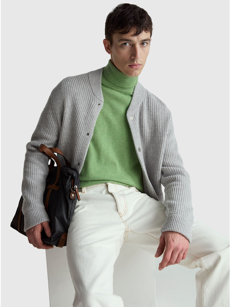 TURTLE NECK SWEATER Men image number null