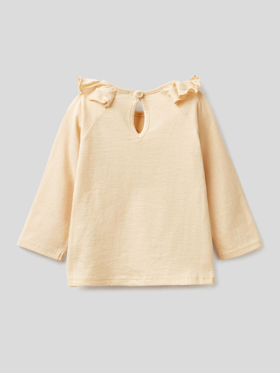 T-shirt with in organic cotton with ruffles image number 2