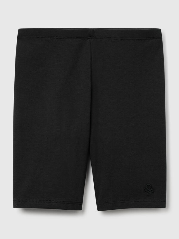 Short leggings in stretch cotton Junior Girl