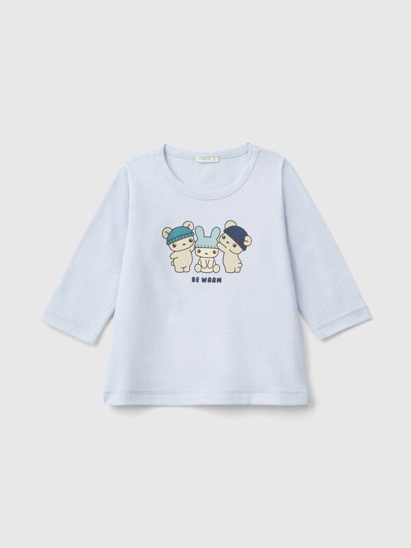 T-shirt in warm organic cotton New Born (0-18 months)