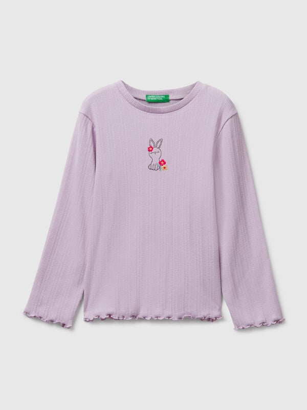 T-shirt with embroidery Junior Girl
