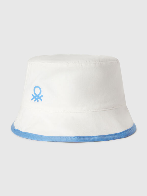 Reversible hat with beach print Junior Boy