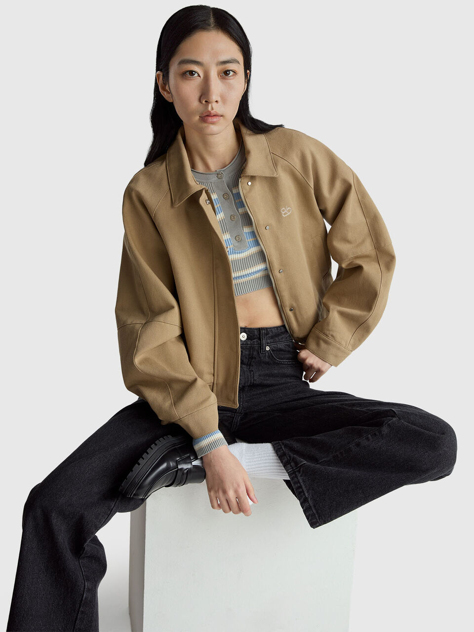 ROUND NECK SWEATL/S Women image number null