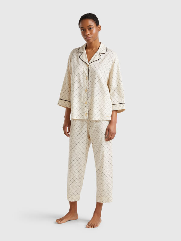Flowy pyjamas with print Women