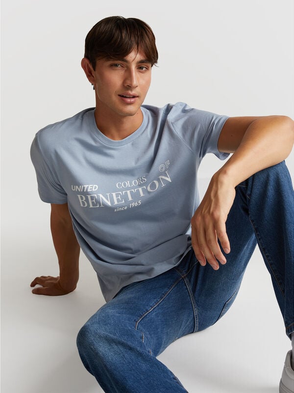 T-shirt in cotton with logo Men