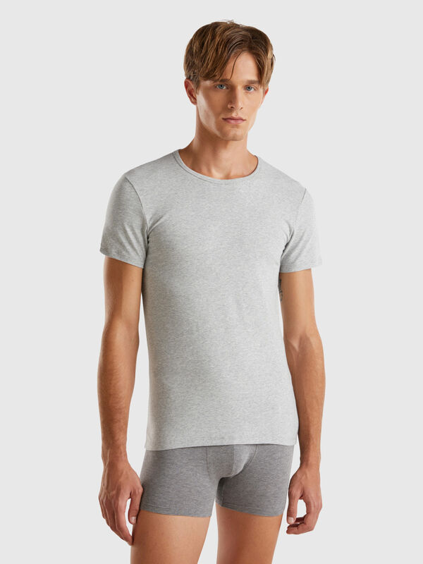 Organic stretch cotton t-shirt Men