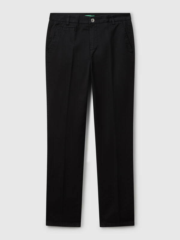 Black slim fit cotton chinos Black slim fit cotton chinos Women