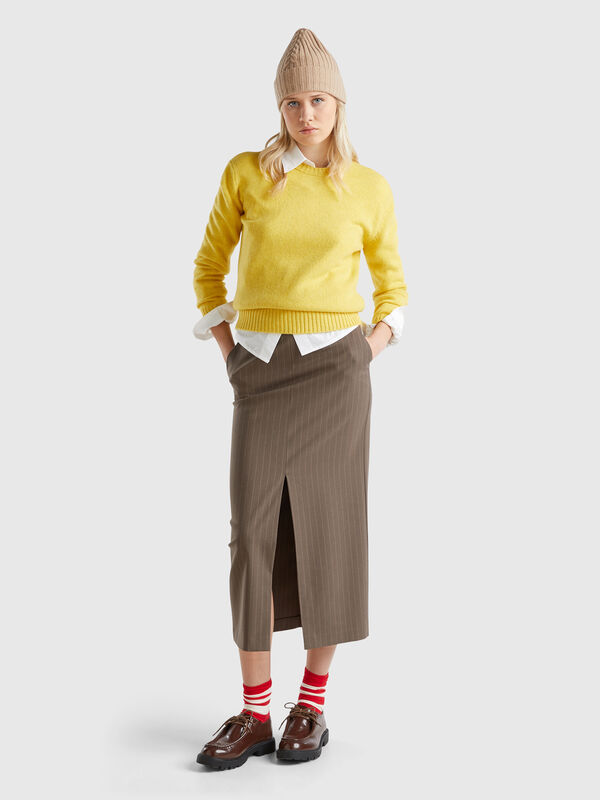 Pinstripe midi skirt Women