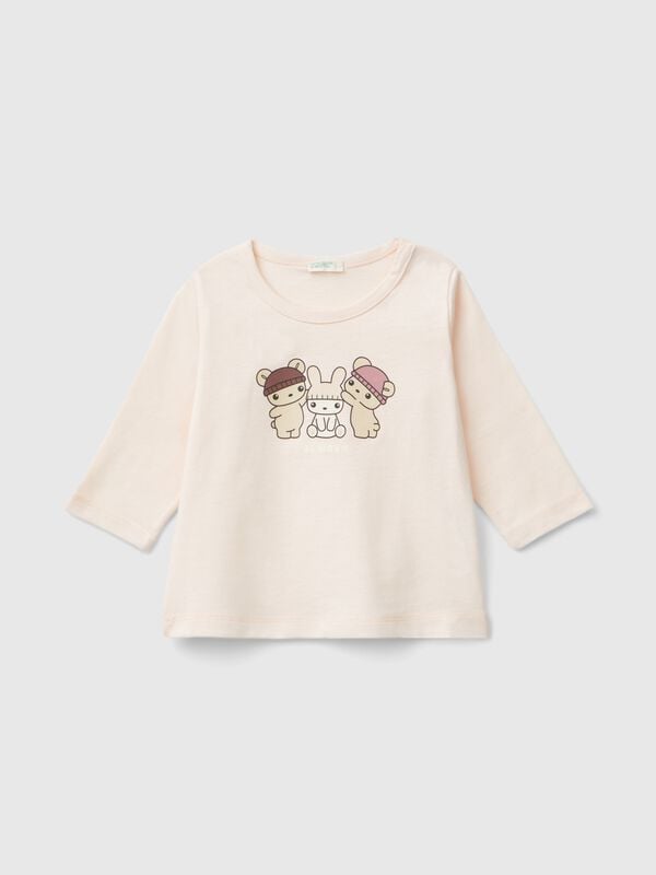 T-shirt in warm organic cotton New Born (0-18 months)