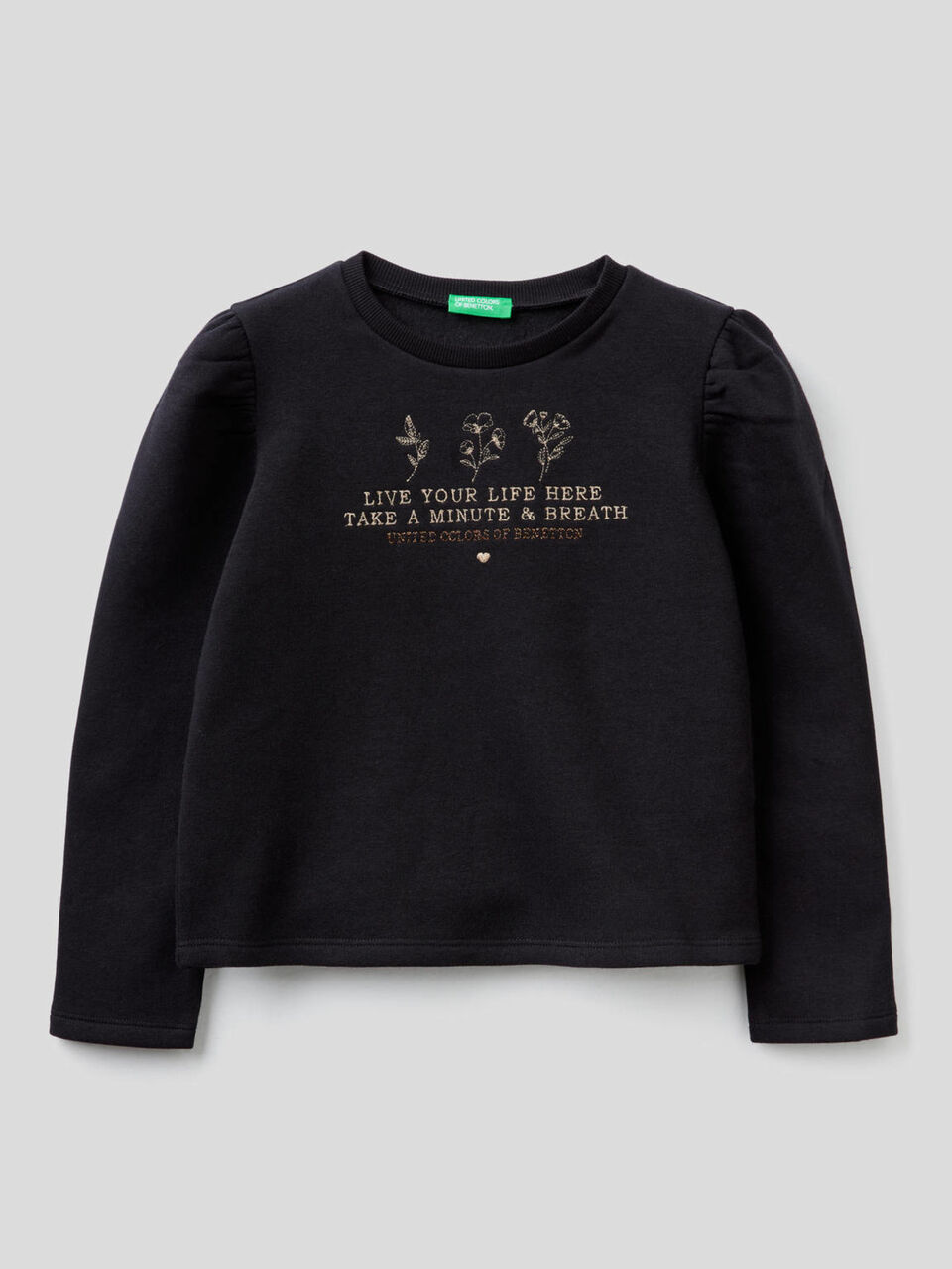 Sweatshirt with gathered shoulders image number 1