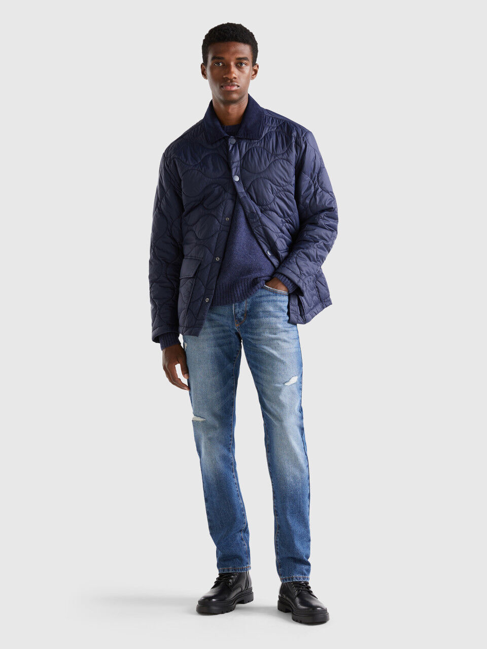 Quilted jacket men sale store