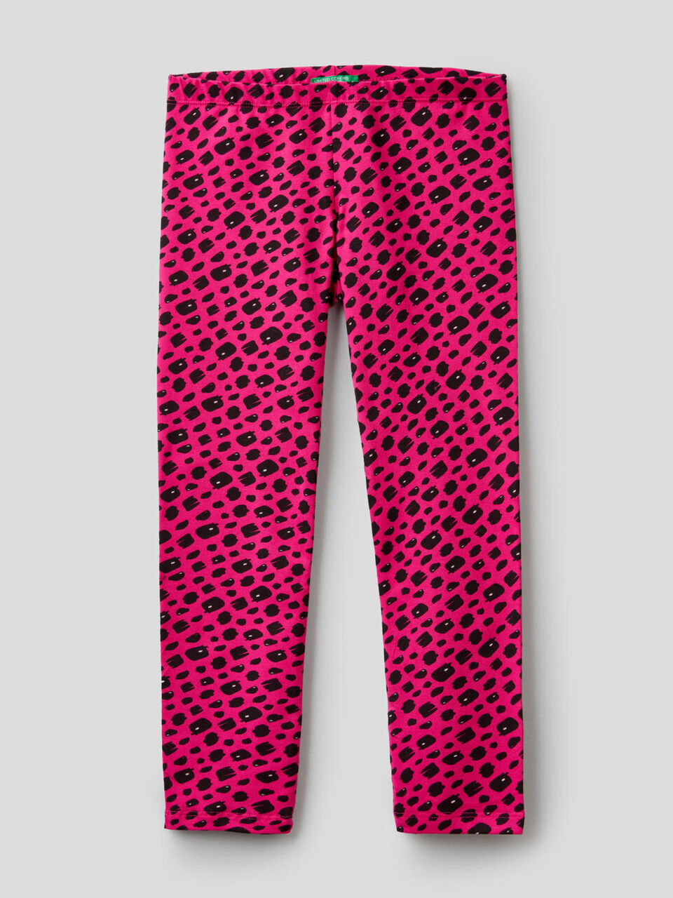 Printed leggings in stretch cotton image number null