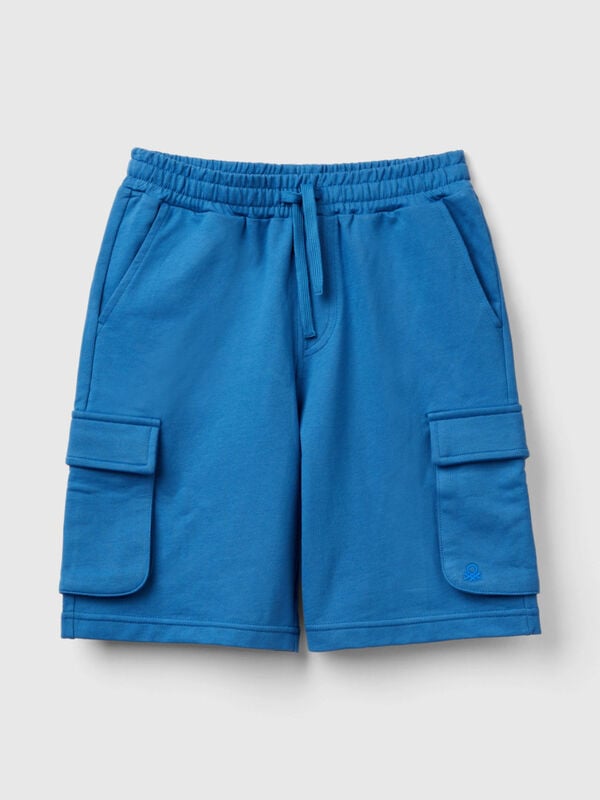 Cargo shorts in light sweat fabric Junior Boy