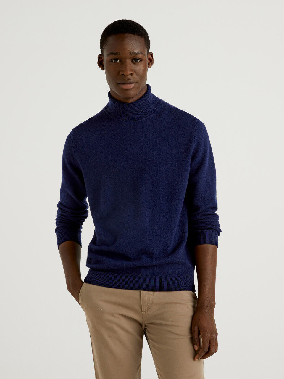 male high neck sweater