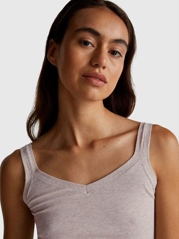 Tank top in super stretch cotton Women