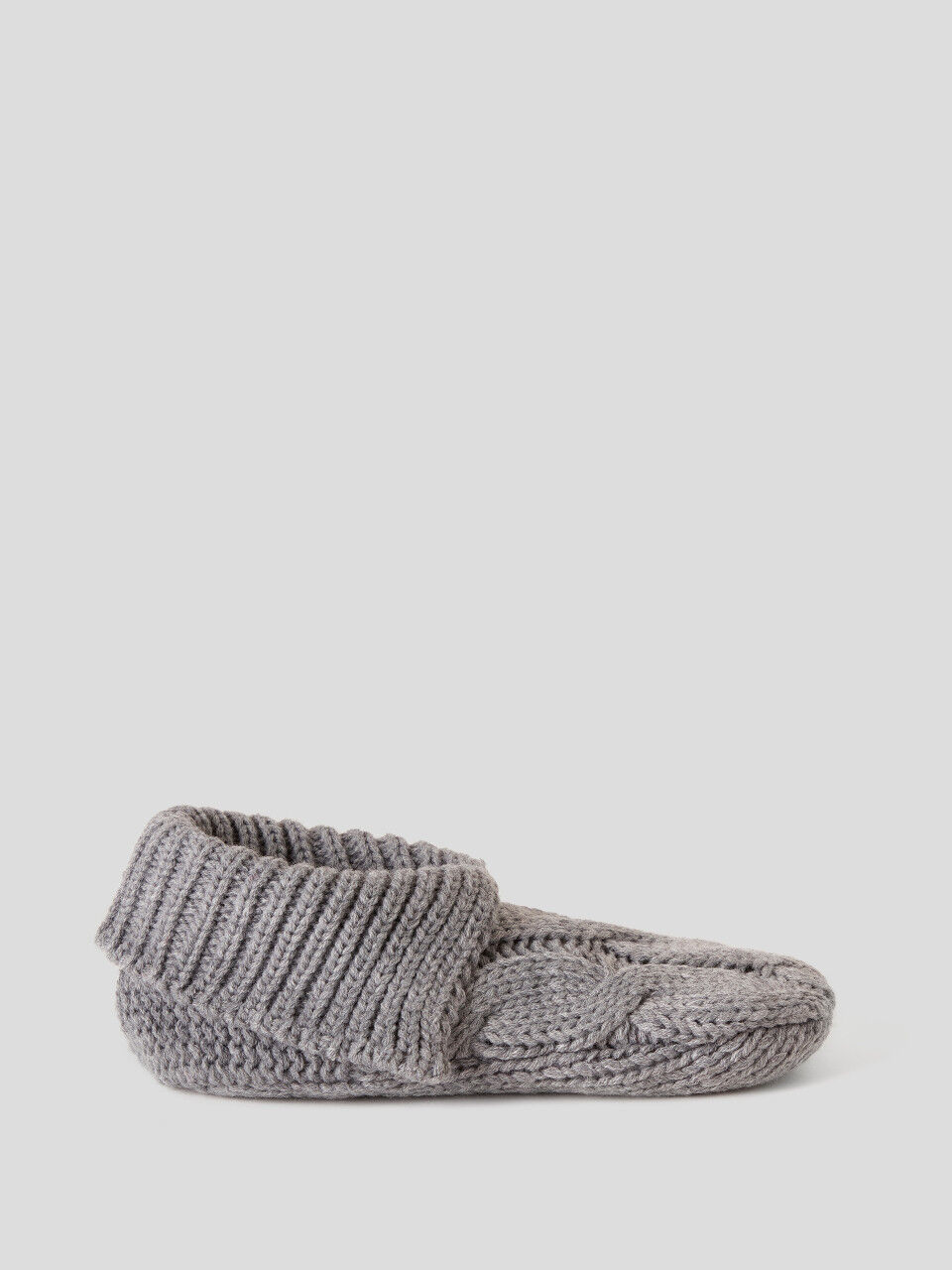 Knit slipper socks