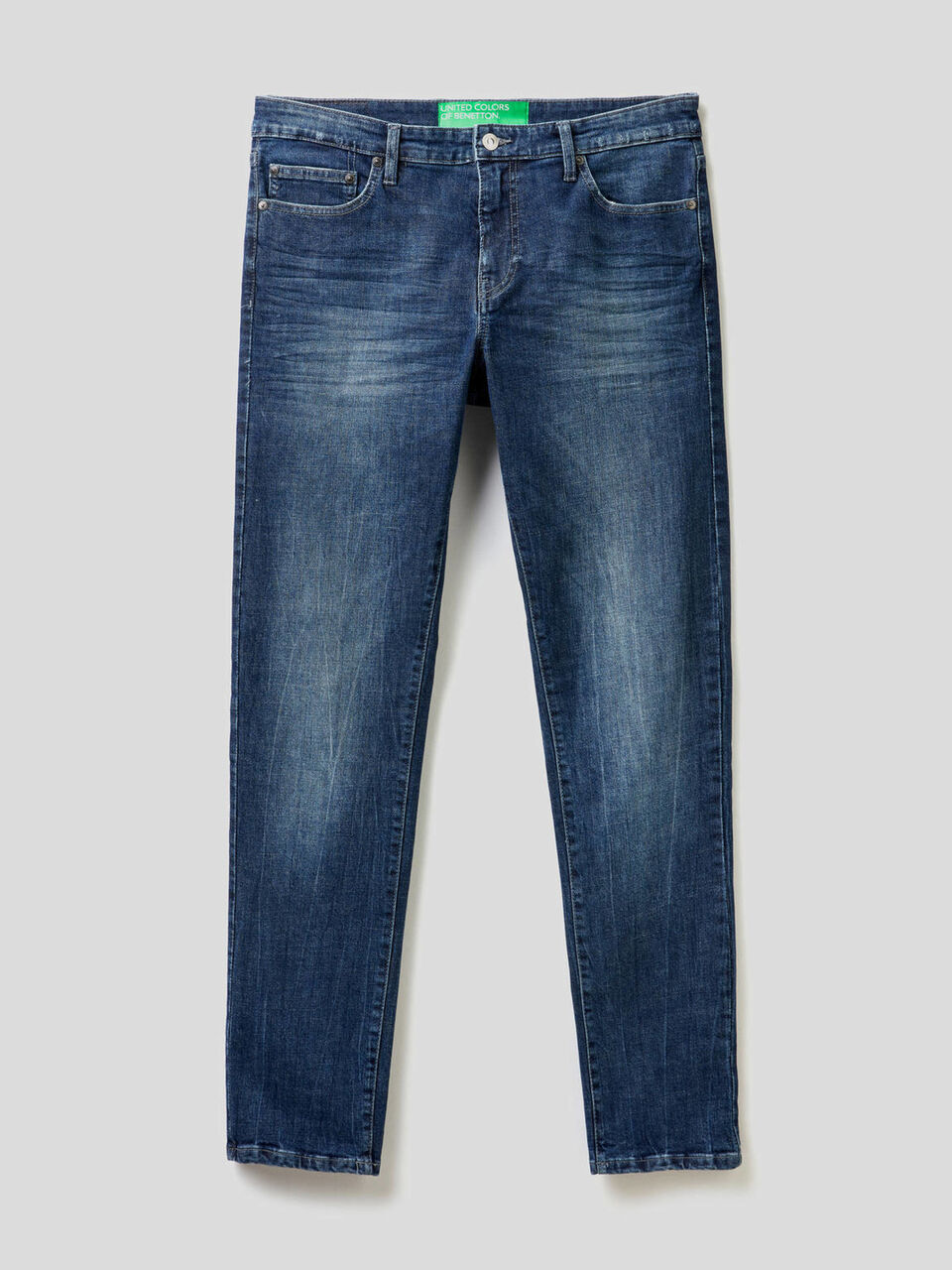 Straight leg jeans in stretch cotton image number 1