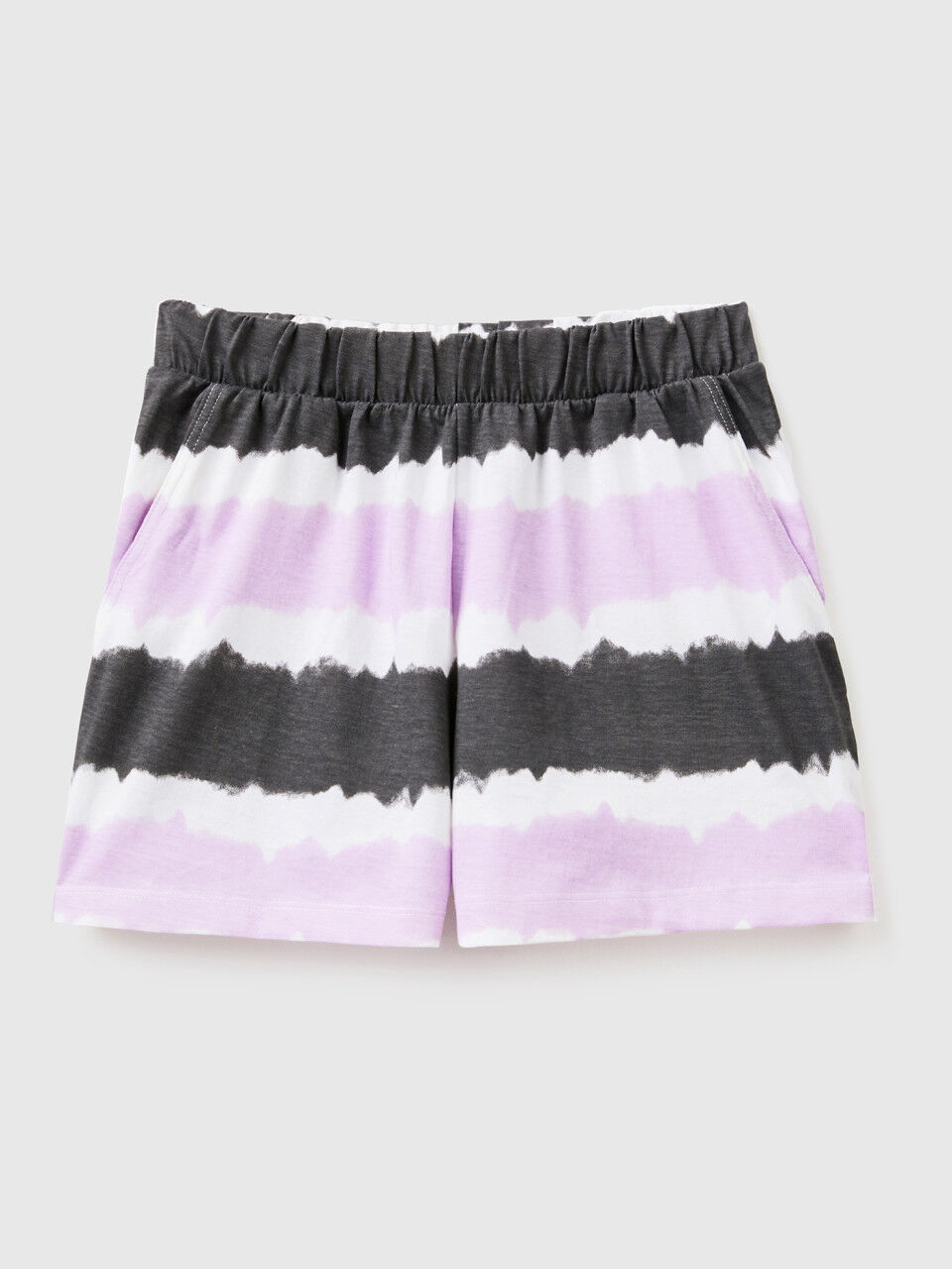 Tie-dye shorts in pure cotton