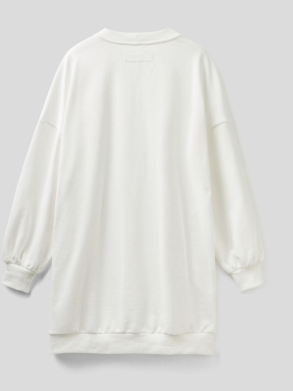 Oversized long sweatshirt in cotton blend image number 2