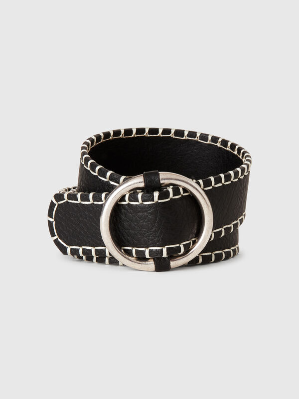 Thin belt in imitation leather Women
