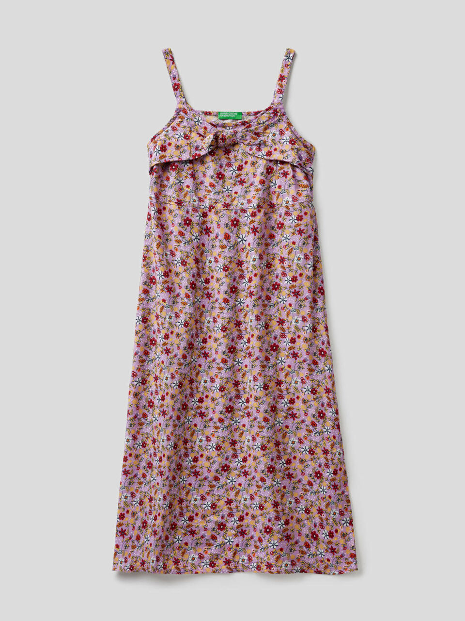 Long dress with floral print image number null