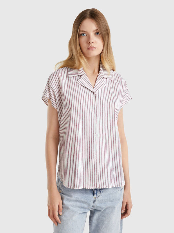 Striped short sleeve shirt Women