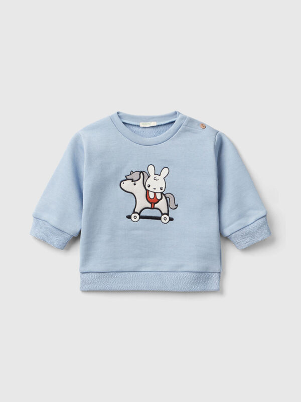 Sweatshirt with bunny embroidery New Born (0-18 months)