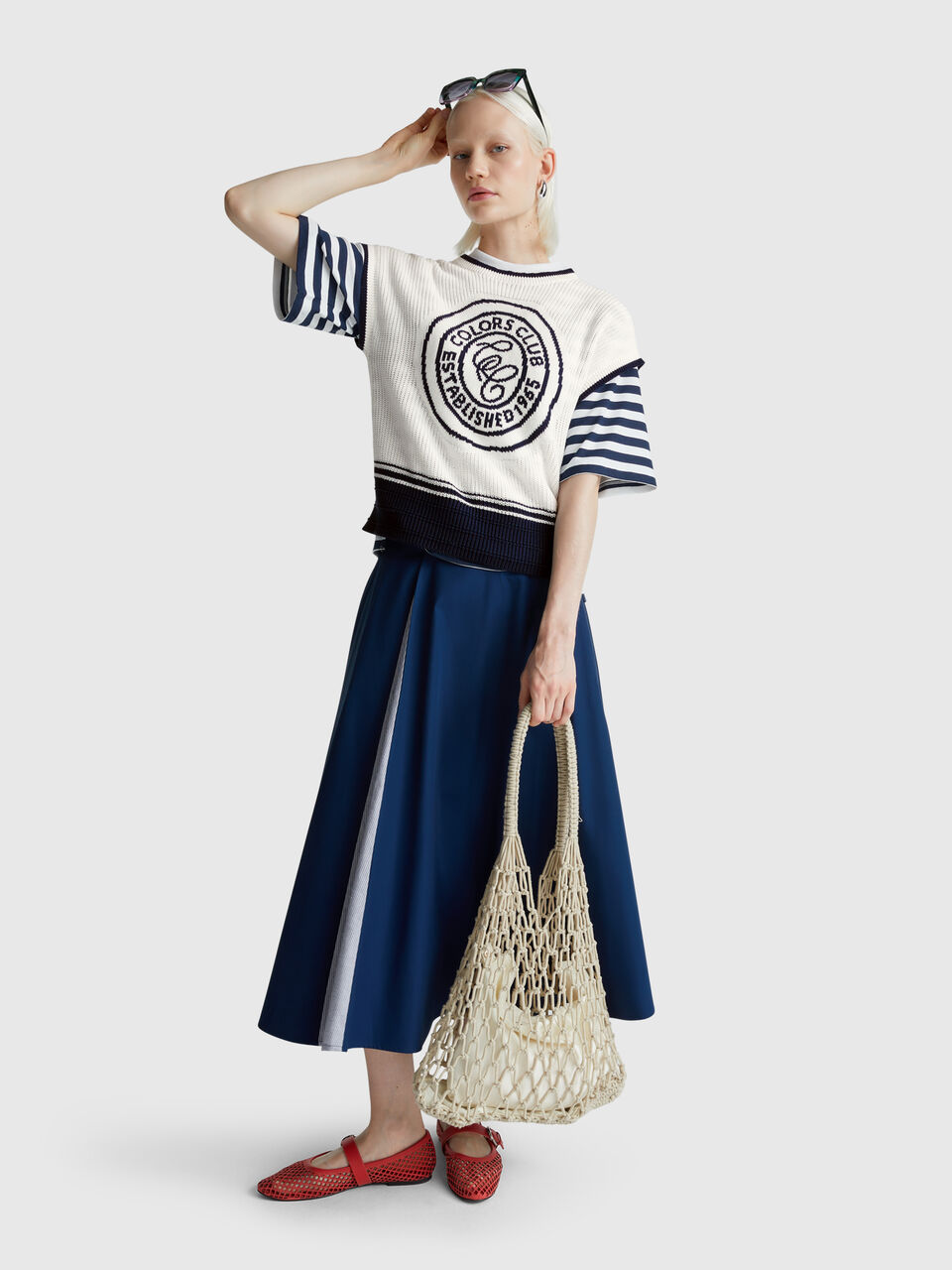 SLEEVELESS SWEATER Women image number null