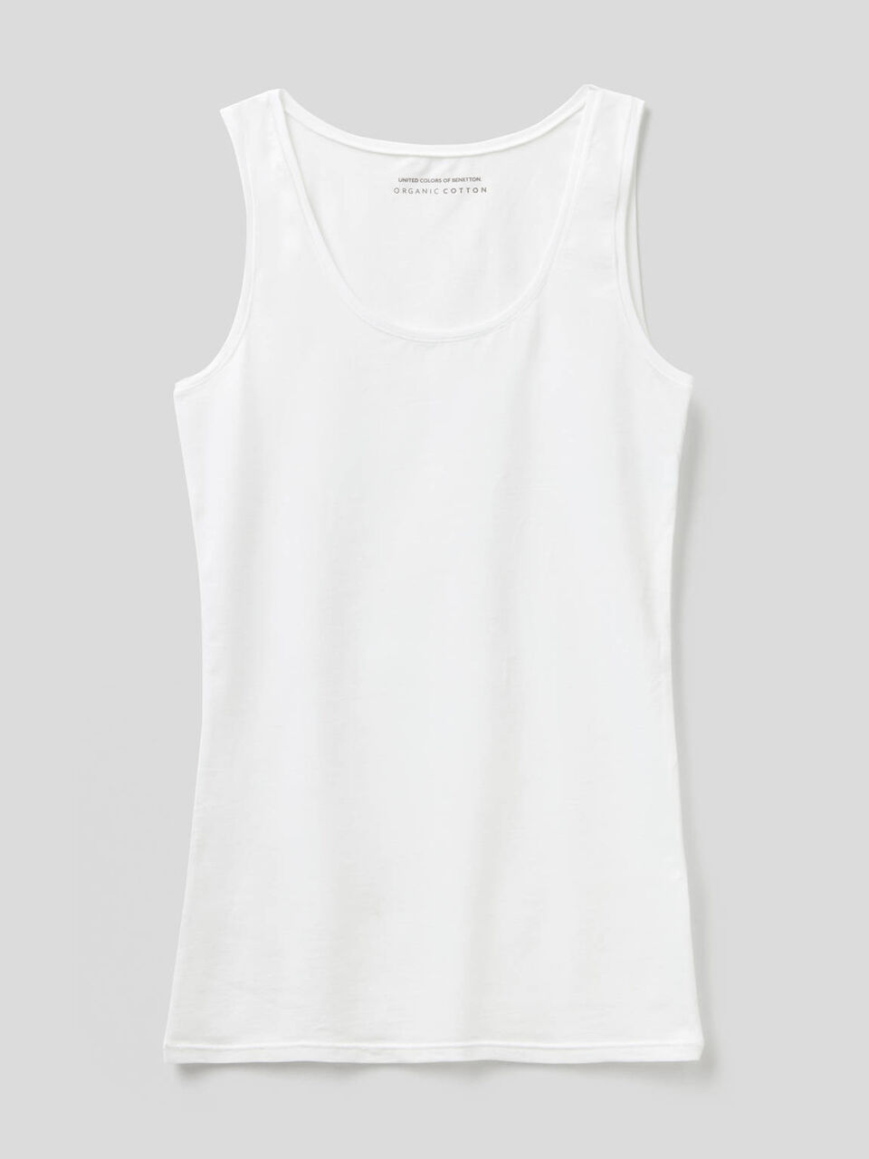 Tank top in super stretch organic cotton image number 1