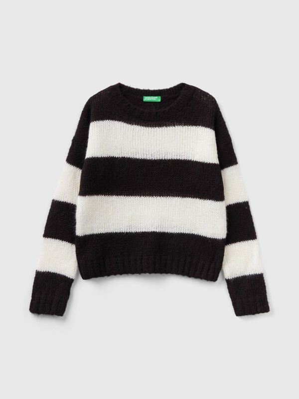 Sweater with two-tone stripes Junior Girl