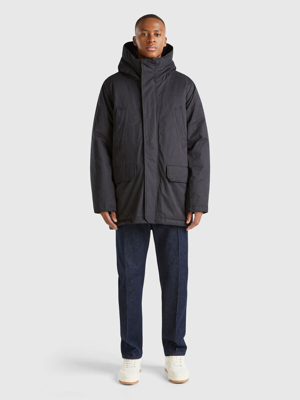 Padded parka in nylon Men