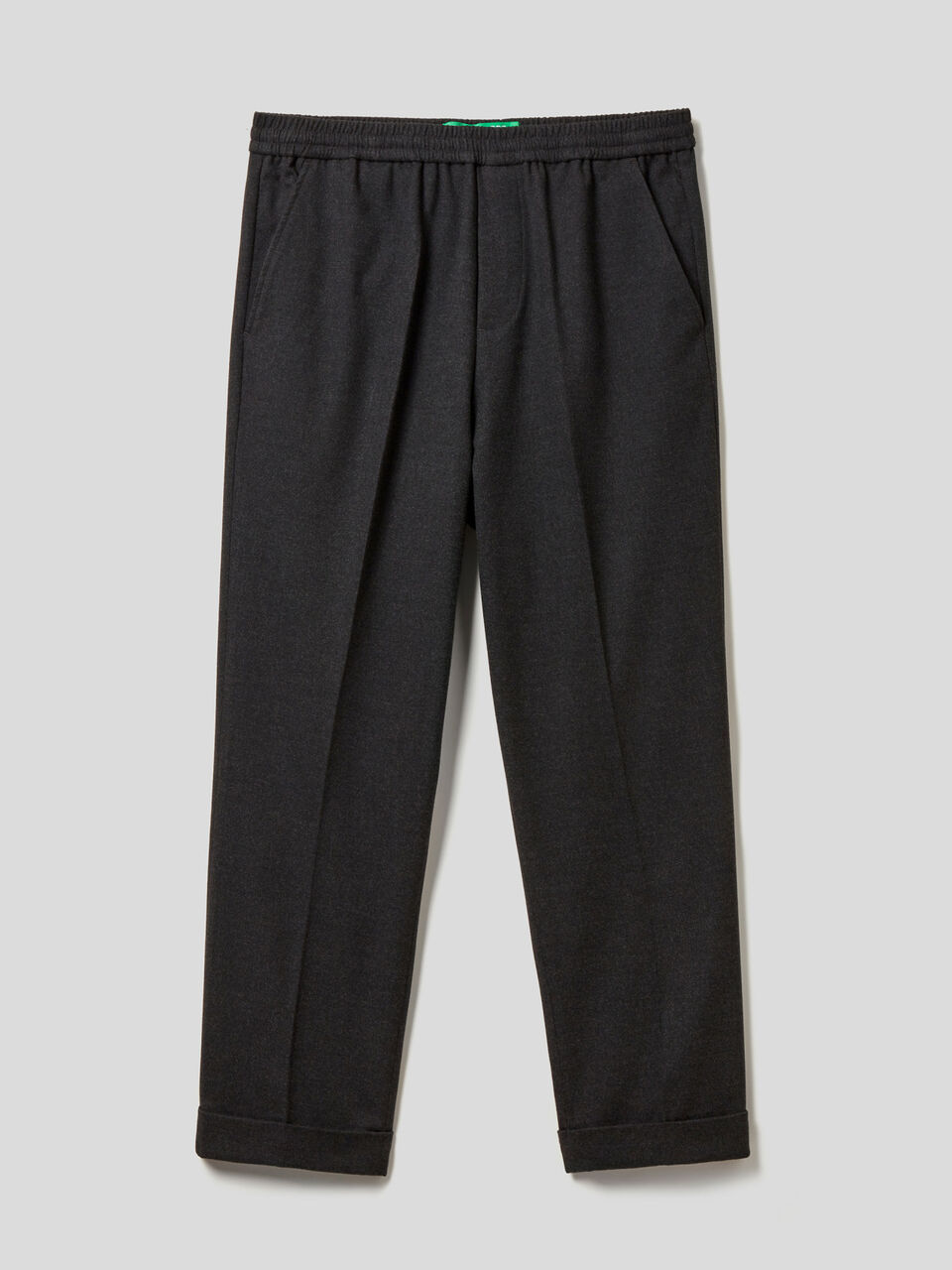 Soft stretch flannel trousers image number 1