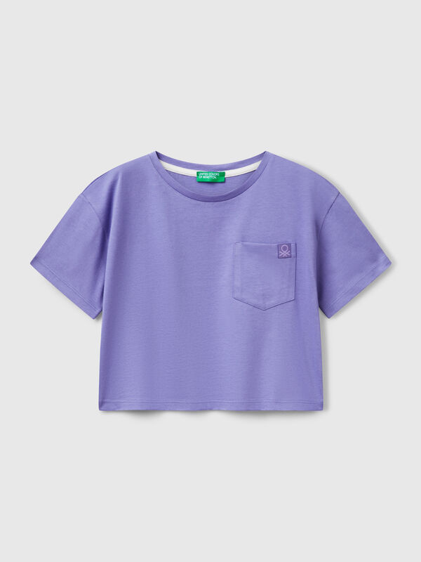Boxy fit t-shirt with back print Junior Girl