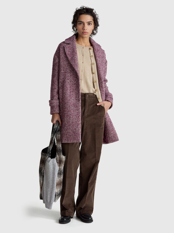 Wide velvet pants Women