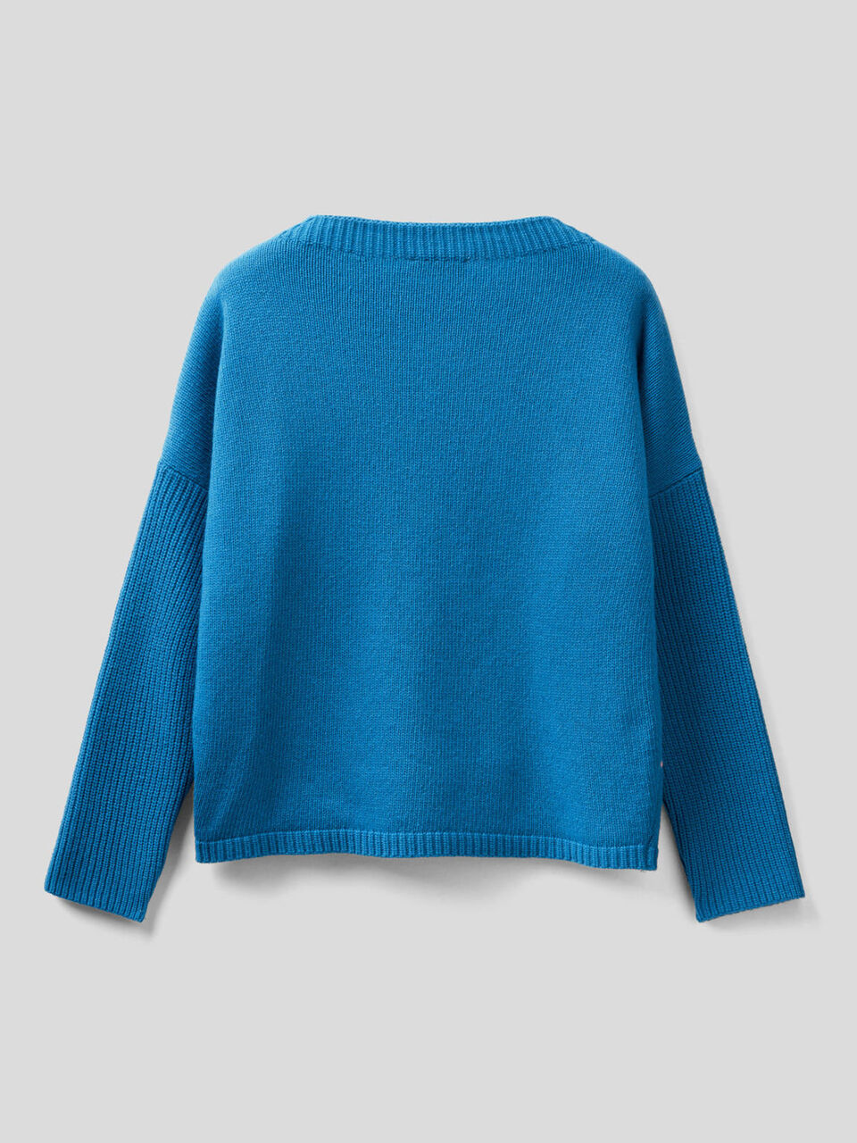 Argyle sweater in wool blend image number 2