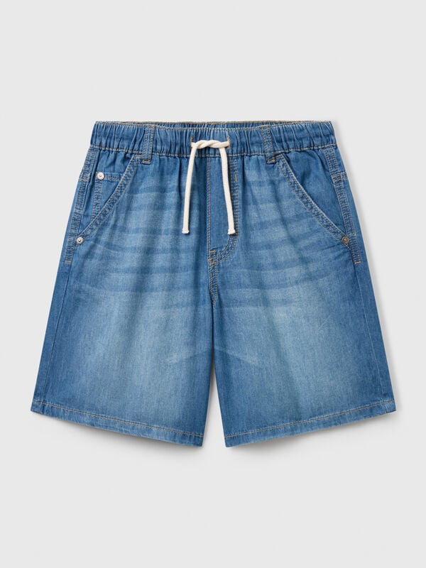Bermudas in chambray Junior Boy