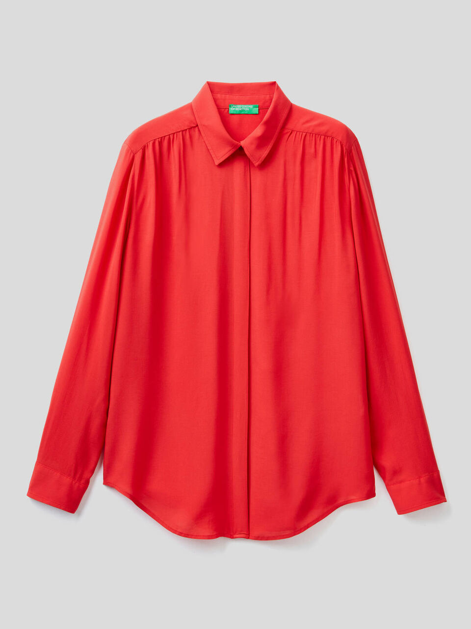 Flowy shirt with rouching image number 1