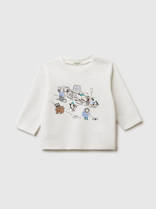 T-shirt with embossed print New Born (0-18 months)