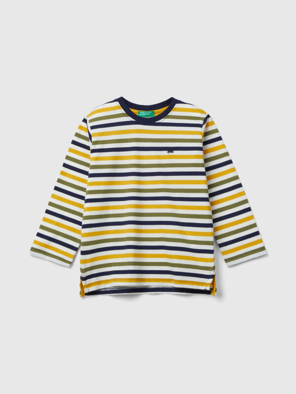 Striped t-shirt in 100% cotton