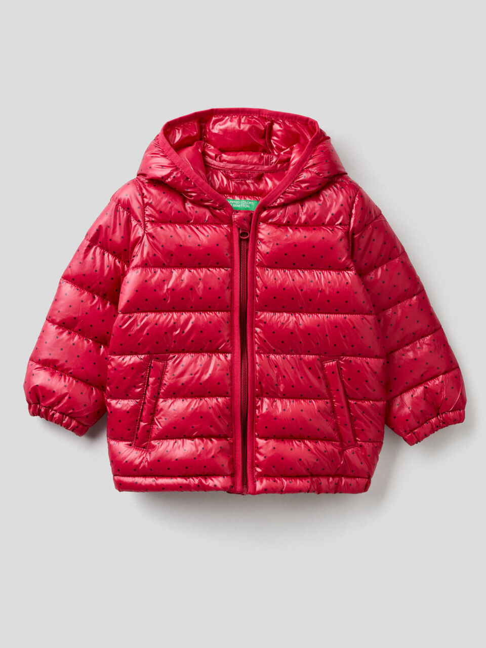 Pattern print padded jacket image number 1