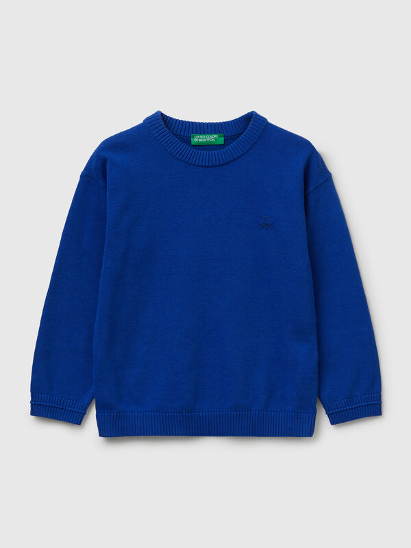Sweater in pure cotton with logo Junior Boy