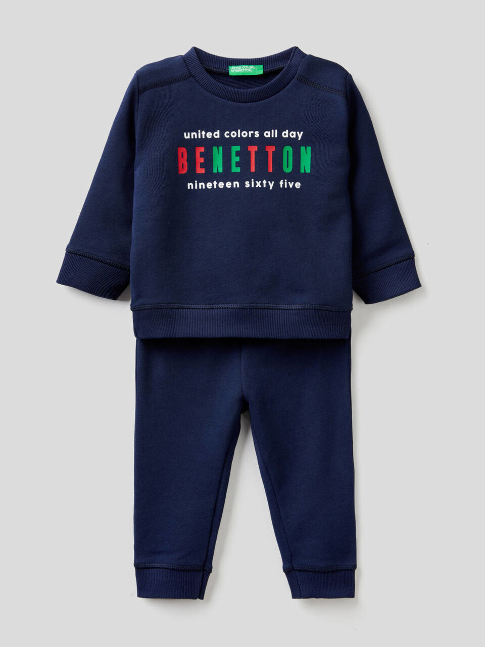 Sweat tracksuit in 100% organic cotton image number 1