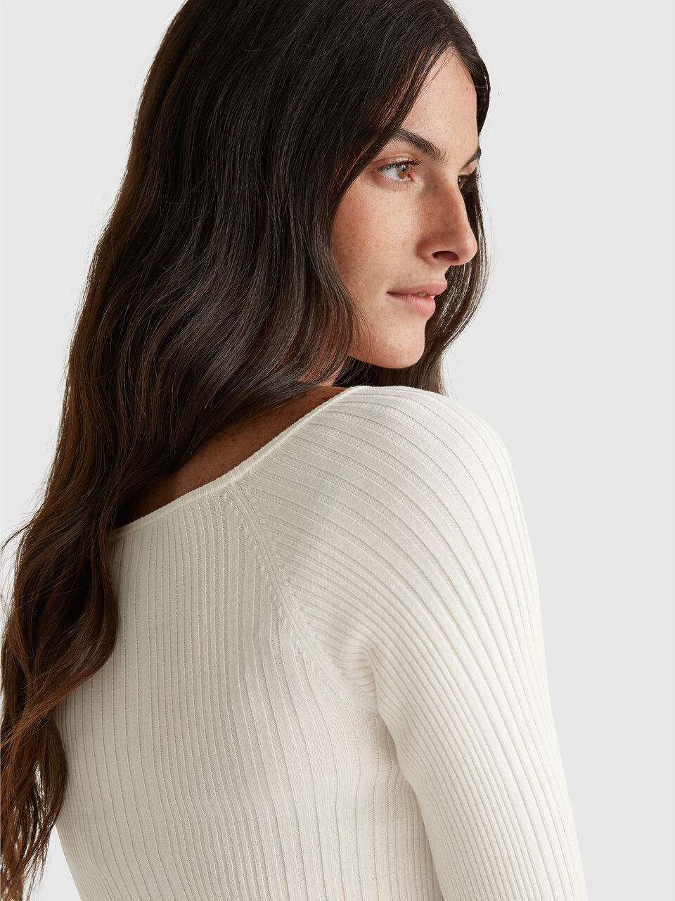 BOAT-NECK SWEAT.L/S Women image number null