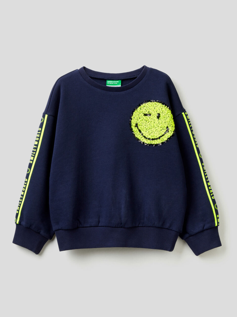 SmileyWorld® sweatshirt in pure cotton image number 1