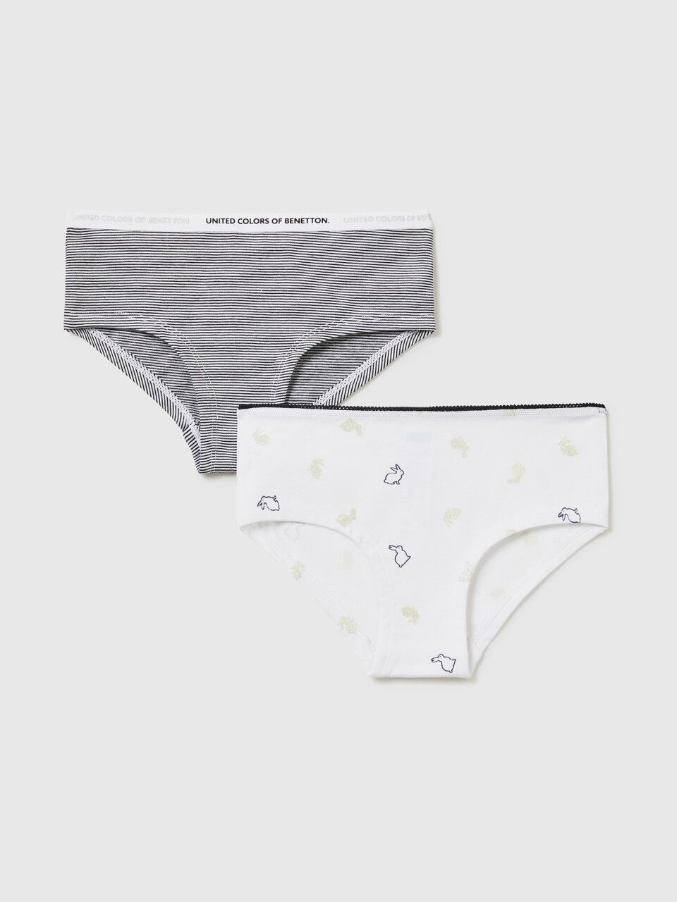 Set of two pairs of briefs in stretch cotton