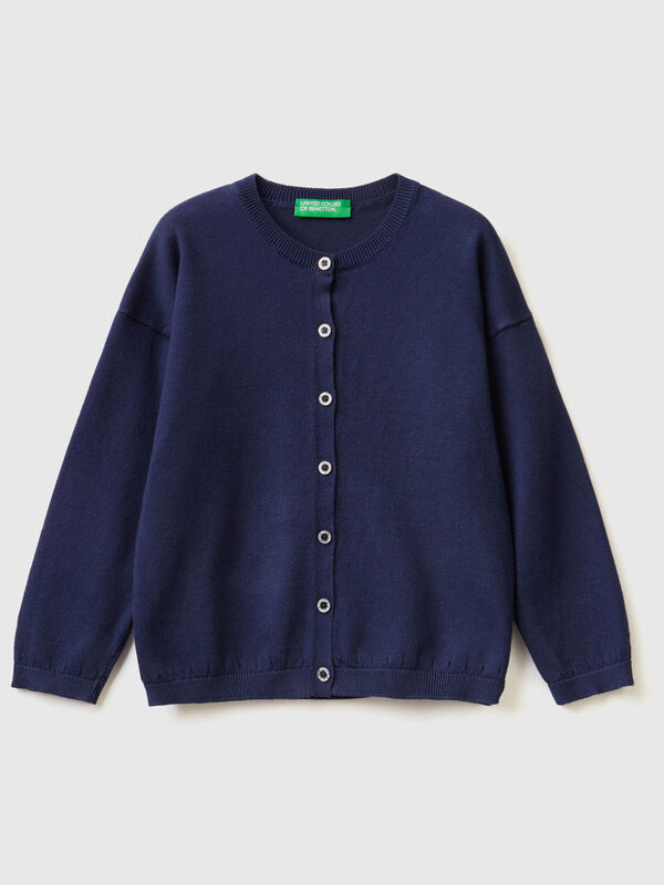 Cardigan with glittery buttons