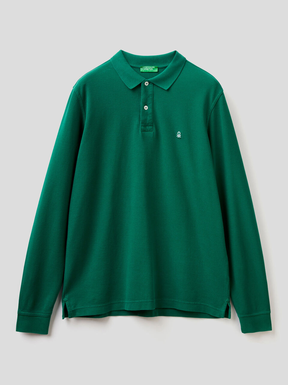 Long sleeve 100% cotton polo image number 1