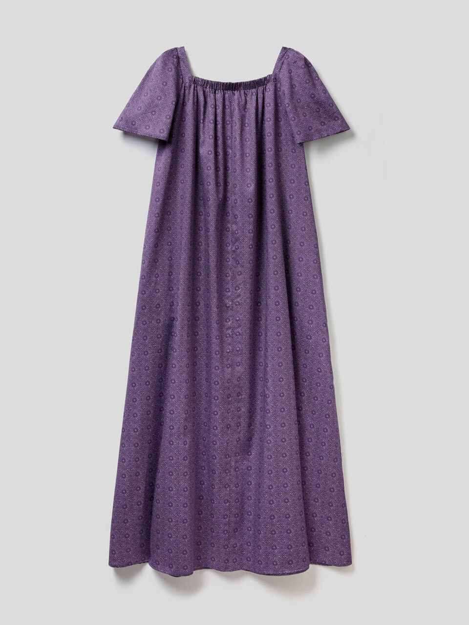 Long dress in printed cotton image number 2