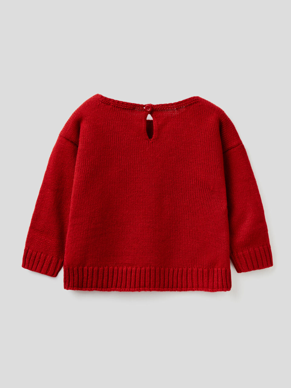 Sweater with graphic inlay image number 2